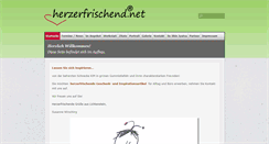 Desktop Screenshot of herzerfrischend.net